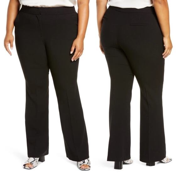 Halogen Women's Plus Back High Waisted Pants Elastic Waist 24 NWOT - Picture 1 of 9